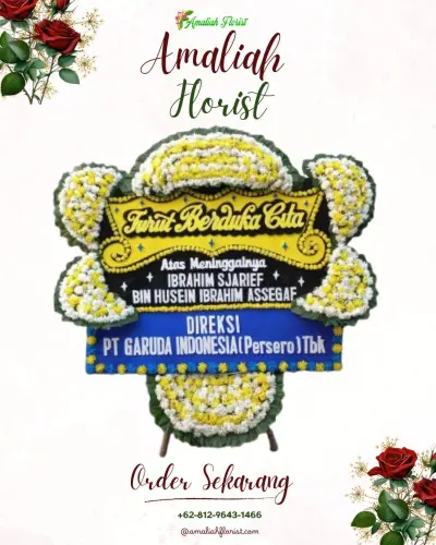 Papan Bunga Duka di Sumedang Utara
